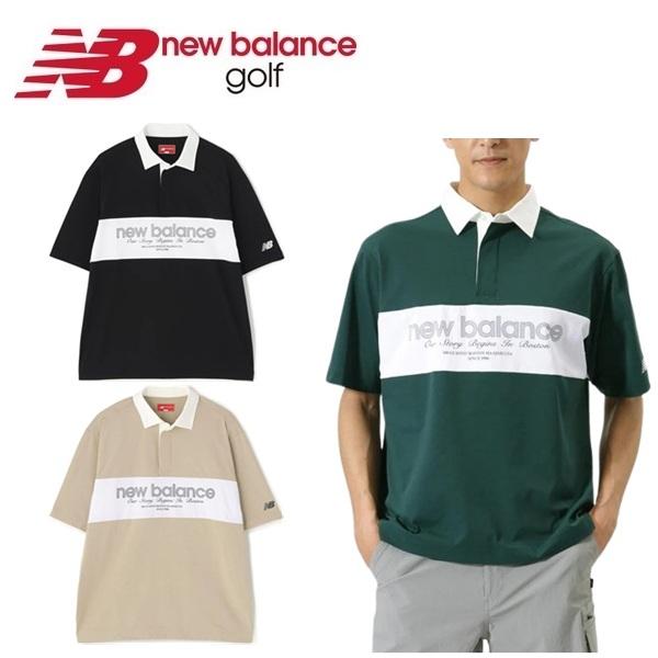 ニューバランス ゴルフ メンズ シャツ 接触冷感 ハーフスリーブ ラガーシャツ New Balance Golf 012-6166009 2026年春夏モデル
