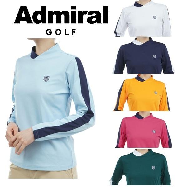 アドミラル ゴルフ レディース ストレッチロングスリーブ モックネックシャツ ADMIRAL GOLF ADLA456 秋冬モデル