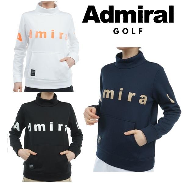 アドミラル ゴルフ レディース ロゴ モックネック スウェット ADMIRAL GOLF ADLA477 秋冬モデル