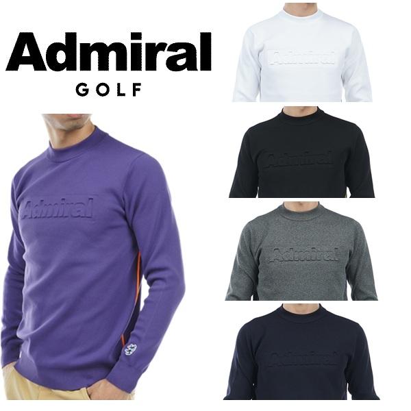 アドミラル ゴルフ メンズ エンボスロゴ　クルーネックセーター ADMIRAL ADMA361 Admiral Golf（アドミラルゴルフ） アドミラル ゴルフ メンズ エンボス