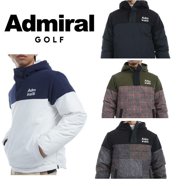 アドミラル ゴルフ メンズ ボアミックス 中綿ハーフジップアノラック ADMIRAL GOLF ADMA488 秋冬モデル