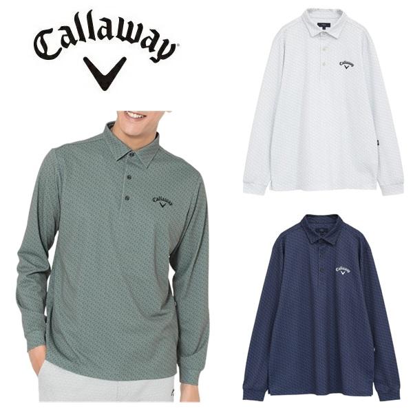 キャロウェイ ゴルフ メンズ シャツ ロゴプリントオニカノコ長袖シャツ (MENS) Callaway Golf  C25233107