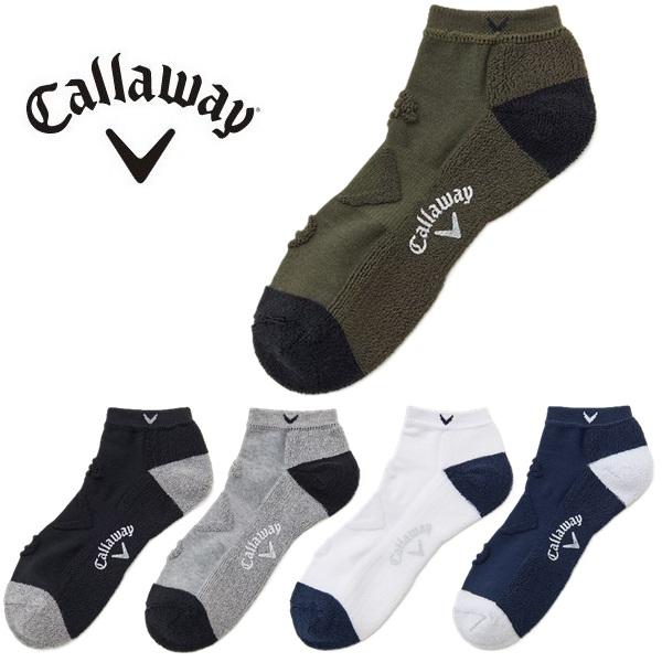 キャロウェイ ゴルフ ソックス 表パイルアンクルソックス メンズ Callaway Golf C25293100【ポスト投函配送】【2025年秋冬モデル】