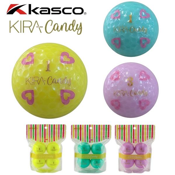 キャスコ ゴルフボール KIRA Candy ハート ボール 1パック(4個入り) レディース専用ボール Kasco