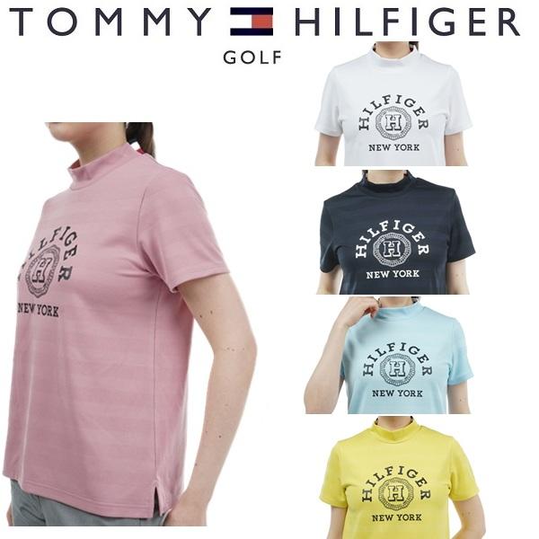 トミーヒルフィガー ゴルフ レディース カレッジロゴ 半袖モックシャツ TOMMY HILFIGER GOLF THLA431 春夏モデル