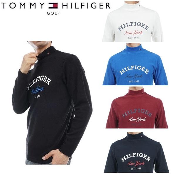 トミーヒルフィガー ゴルフ メンズ ヒルフィガーロゴ ハイネックシャツ TOMMY HILFIGER GOLF THMA376 2023年秋冬モデル
