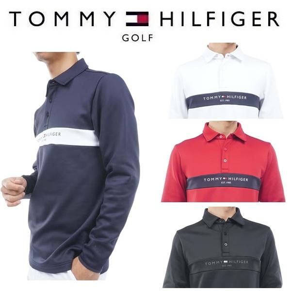 トミーヒルフィガー ゴルフ メンズ スムース裏起毛 長袖台衿付きシャツ TOMMY HILFIGER THMA683 2026年秋冬モデル