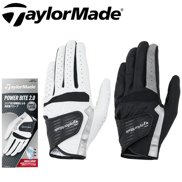 テーラーメイド ゴルフ グローブ パワーバイト 2.0 グローブ 左手用 メンズ POWER BITE 2.0 TaylorMade Golf UN802【ポスト投函配送】