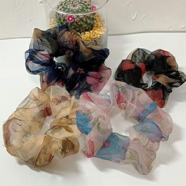 シュシュ オーガンジー チュール レース 可愛い おしゃれ 花柄 レディース プレゼント ヘアアクセサリー ヘアアクセ レディース 女性 Sw Syusyu016 スプラッシュウォール 通販 Yahoo ショッピング
