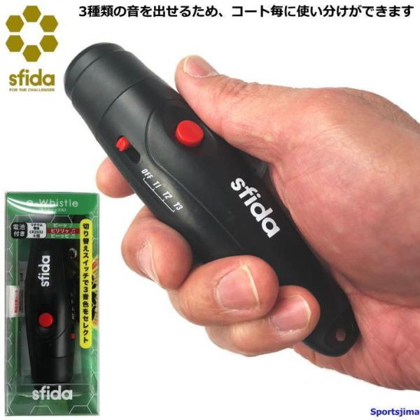 『 E-WHISTLE 』は国内メーカー初の3音色電子ホイッスル。サッカーをはじめあらゆるスポーツ競技の審判の方に、屋内外問わず使用いただけるよう開発いたしました。競技に合わせて好きな音色を3音色から選ぶことができ、競技コートによる使い分け...