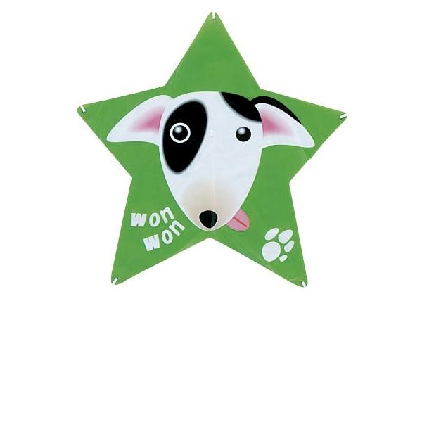 星のカイト いぬ　カイト　正月　凧揚げ　子供　大人　こども　おとな　ファミリー　わだこ　たこあげ
