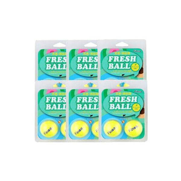 Finoa フィノア フレッシュボール 芳香 消臭剤 6個セット ゴルフボール 6set 5110 靴