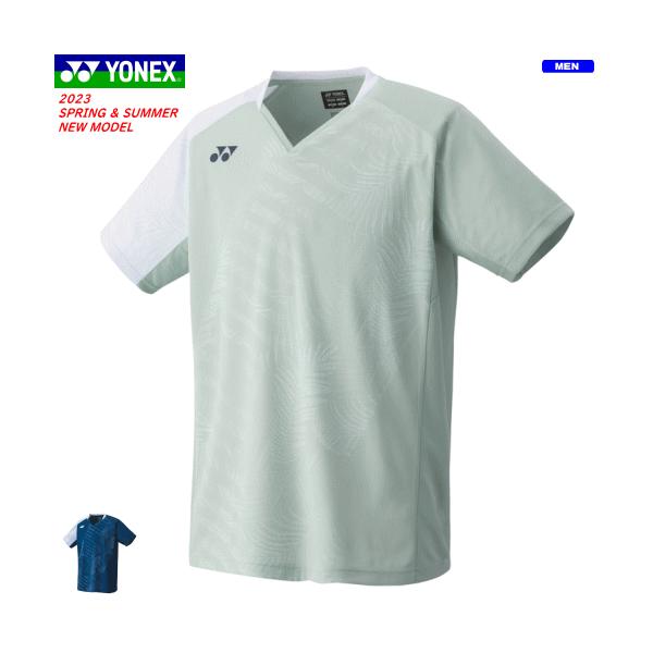 10543 ヨネックス ゲームシャツ ユニO ブラック YONEX 10543 メンズゲームシャツ(フィットスタイル