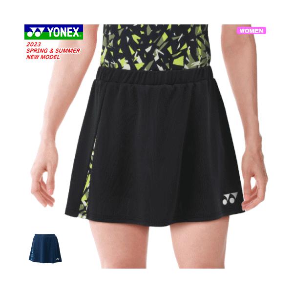 YONEX ブラック プリーツスカート YONEX ヨネックス スカート（インナースパッツ付）スコート