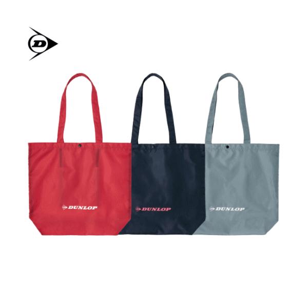 DUNLOP ダンロップ バッグエコバッグ■サイズL45×W12×H38cm■カラー(RE)レッド(NV)ネイビー(GR)グレー■素材ポリエステル■重量：約10g■MADE IN CHINA・内側にオープンポケット（収納ポケット）付き