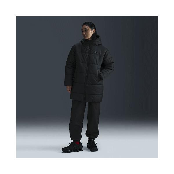 未使用✨NIKEナイキ パーカーロングベンチコート ブラック　M黒 NIKE ナイキ メンズ ベンチコート ロングコート ブラック 黒 S｜Yahoo