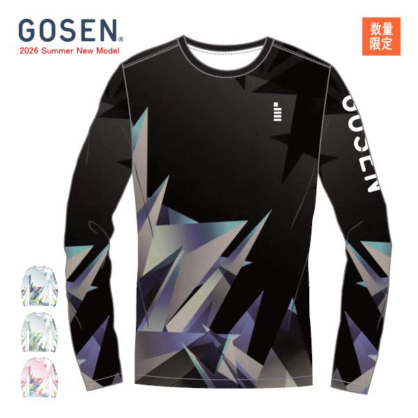 GOSEN ゴーセン 長袖Tシャツ 昇華ロングスリーブTシャツ 練習着 着替え ソフトテニスウェア バドミントン JT2601 ユニセックス メール便OK