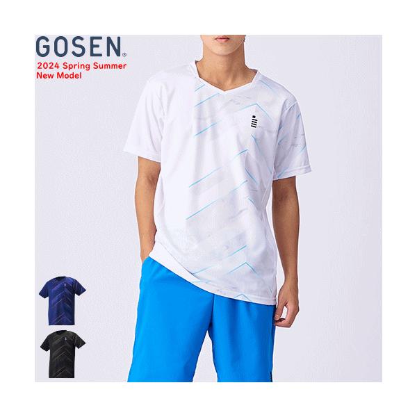 ゴーセン ★S★ ゲームウェア ★ バドミントン テニス ★ 半袖 Tシャツ GOSEN ゴーセン ゲームシャツ ユニホーム 半袖シャツ