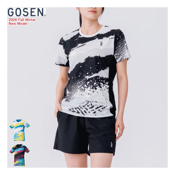 GOSEN ゴーセン ゲームシャツ ユニホーム 半袖シャツ ソフトテニス バドミントン ウェア T2655 レディース 女性用 1枚までメール便OK