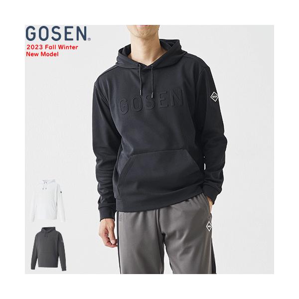 GOSEN（ゴーセン） 裏起毛ストレッチプルオーバーパーカー スウェット