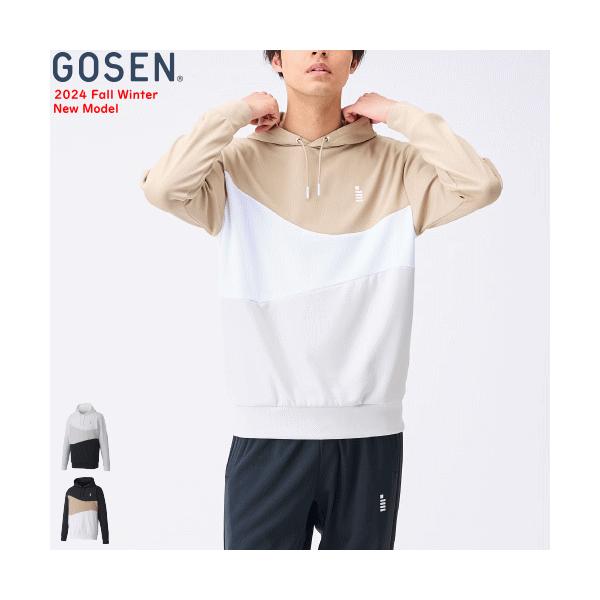GOSEN（ゴーセン） 裏起毛ストレッチパーカー スウェットシャツ