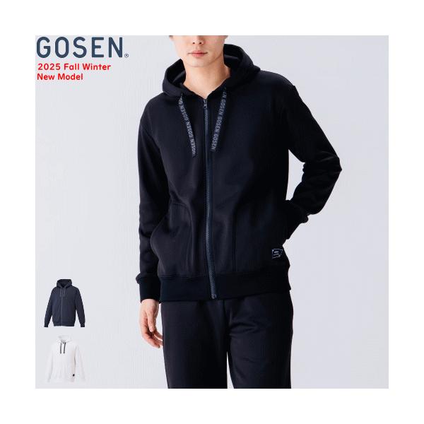 ゴーセン　パーカー　ソフトテニス GOSEN（ゴーセン） 裏起毛ストレッチジップアップパーカー ジャージ