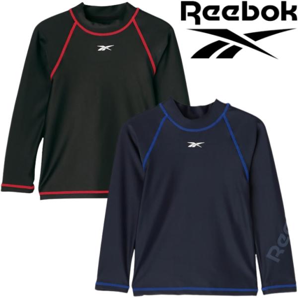 Reebok リーボック スクール クルーネック プルオーバー 長袖 ラッシュガード スイム ウェア 123-205 男の子 女の子 共用 子供 ジュニア キッズ SWIM