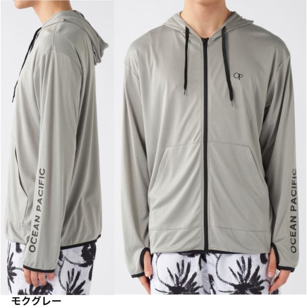 OCEAN PACIFIC �I�[�V�����p�V�t�B�b�N �����Y �t�[�f�B�[ UV �p�[�J�[ �W���P�b�g 515-460 �t���W�b�v �r�[�` �X�C�� OP �T�[�t�B�� USA ���i�摜2