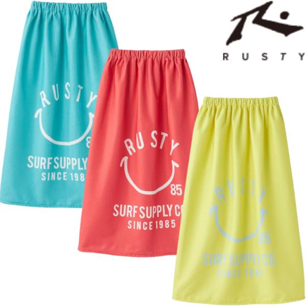 RUSTY ラスティ ビッグロゴ 巻きタオル ラップ タオル スイム 964-950 男の子 女の子 子供 80サイズ ジュニア キッズ ユニセックス SWIM 送料無料