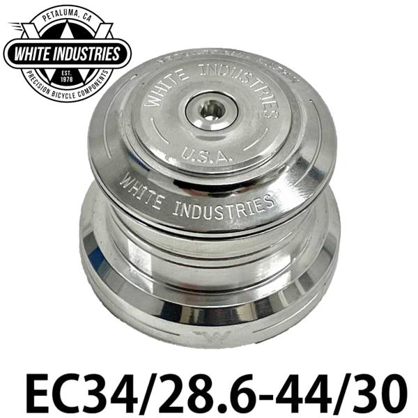WHITE INDUSTRIES  ヘッドセット EC SLV EC34/28.6-44/30 ホワイトインダストリーズ HEAD SET USA製 ホワイト 自転車