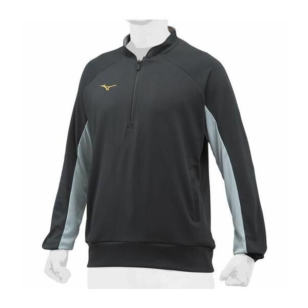ミズノ(MIZUNO) グローバルエリート 長袖 トレイジャースーツハーフZIP 12JE8J8309