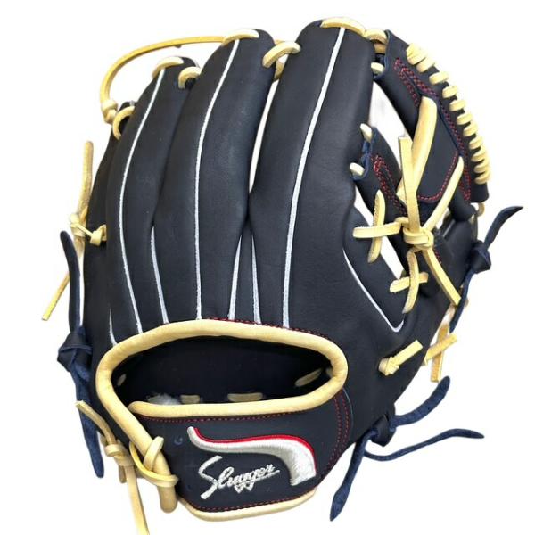 【型付/グラブ刺繍無料】 久保田スラッガー(KUBOTA SLUGGER) 限定 軟式グラブ EX24-GS2 SR1型 KSブラック×トレンチ紐 内野手用 [ 型付け無料 軟式グラブ刺繍2ヶ所無料(単色のみ)※縁取り・影付きの場合、1ヶ所+1100円(税込)] spokoba_ex24-gs2