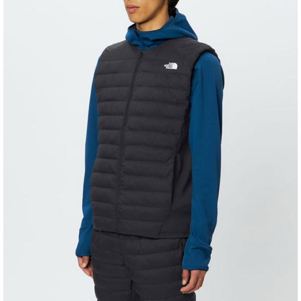 ザ・ノース・フェイス THE NORTH FACE メンズ アウトドア ランニング ウェア アウター 袖なし スリーブレス フルジップ ダウン ベスト Red Run Vest NY82577 K