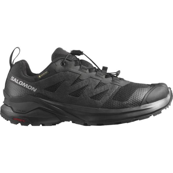 サロモン SALOMON レディース トレッキング トレイルランニング シューズ X-ADVENTURE GORE-TEX W L47321800 BLACK/BLACK 【2025FW】