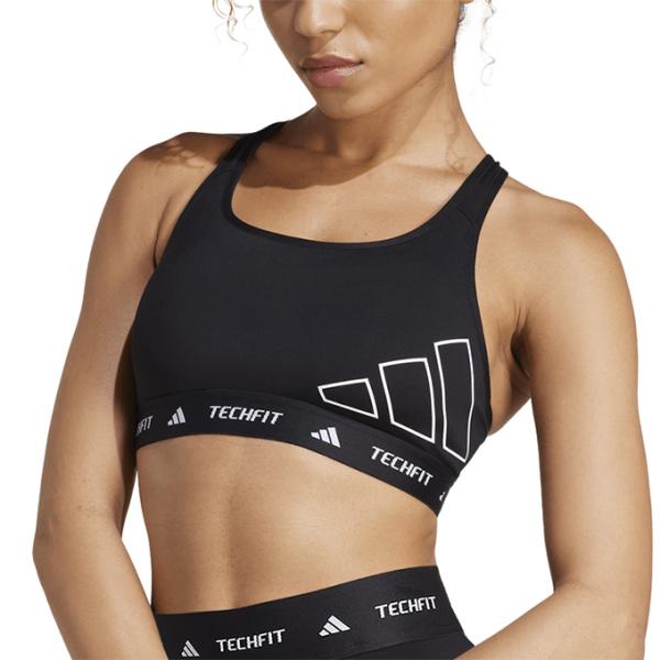 アディダス adidas レディース スポーツ ウェア トップス スポーツブラ インナー テックフィット ミディアムサポート グラフィックブラ JSD36 【2024FW】