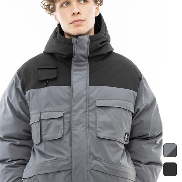 エレメント ELEMENT メンズ 長袖 フルジップ ダウン ジャケット