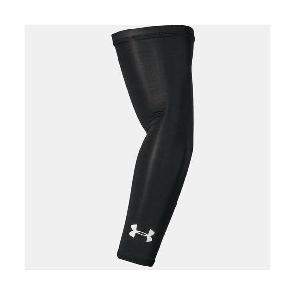 アンダーアーマー UNDER ARMOR メンズ アームカバー コンプレッション UAヒートギアアームスリーブ 1313490 001 Black/White