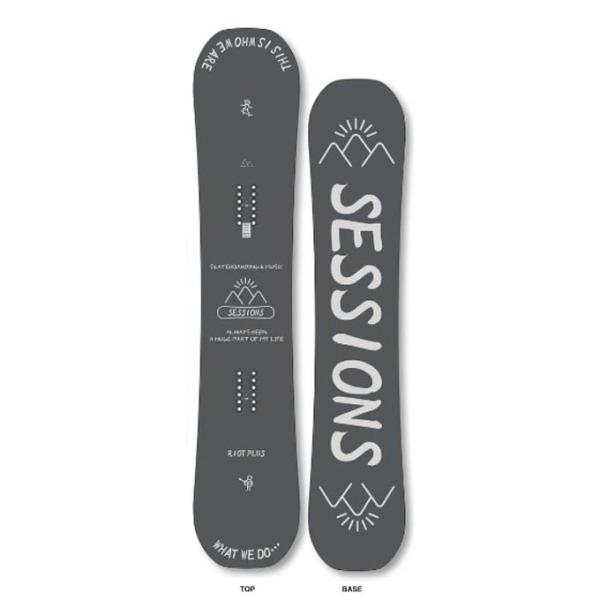 セッションズ SESSIONS スノーボード板 RIOT PLUS （カラー）GRAY