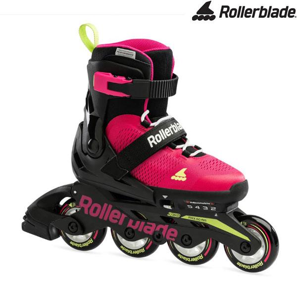 ■メーカー名：2024ROLLERBLADE■モデル名：MICROBLADE■品番：072219008G9■カラー：PINK/LIGHT GREEN■サイズ(Kids)17.5-20.5｜21.0-23.0｜23.0-26.0, adjus...