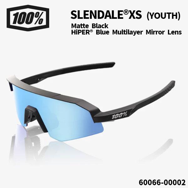 100% Slendale Youth ブラック ワンハンドレッド サングラス 100% 100%（ワンハンドレッド）/SLENDALE XS（YOUTH）/Matte Black