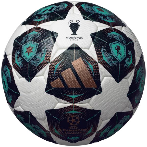UEFA チャンピオンズリーグ 2024-2025 決勝トーナメント 試合球 レプリカモデル■サイズ：4号球■重量：370g■素材：人工皮革■製法：手縫い※プラスチックごみ削減の一環としてボールのシュリンク包装は廃止されております。◆お客様...