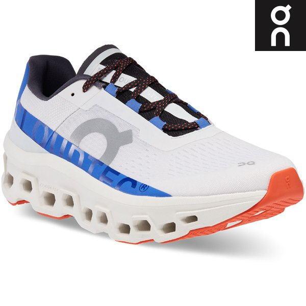 On オン ランニングシューズ Cloudmonster 61.98653 Frost/Cobalt