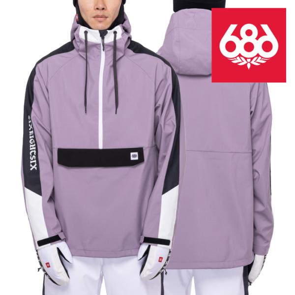 {Ki VbNXGCgVbNX Xm[{[hEFA WPbg 22-23 686 MEN'S WATERPROOF ANORAK Dusty Orchid Colorblock Y AmbN