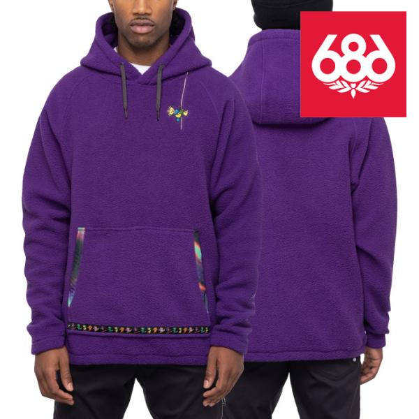 {Ki VbNXGCgVbNX Xm[{[hEFA t[fB 22-23 686 MEN'S BUTTERMILK SHERPA FLEECE HOODY Grateful Dead Purple t[X