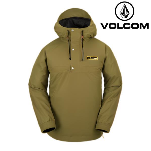 日本正規品 スノーボード ウェア ジャケット ボルコム VOLCOM LONGO PULLOVER MOS-Moss G0652411 MEN'S メンズ 男性 プルオーバー 23-24