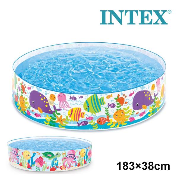 日本正規品 インテックス INTEX オーシャンプレイスナッププール 183cm U-56452 ビニールプール 家庭用プール