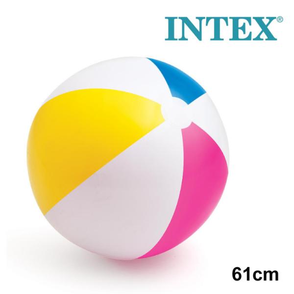 ネコポス発送 日本正規品 インテックス INTEX グロッシーパネルボール 61cm U-59030 ビーチボール 海 プール
