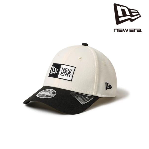日本正規品 ニューエラ NEW ERA キッズ Youth 9FORTY ストレッチスナップ ボックスロゴ クロームホワイト/ブラック 52-55.8cm 14671597 キャップ 帽子
