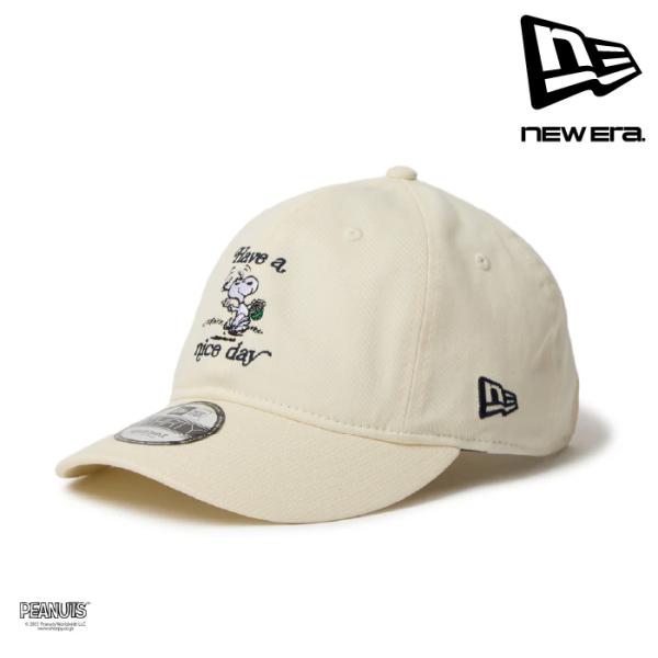 日本正規品 ニューエラ NEWERA 9THIRTY PEANUTS ピーナッツ HAVE A NICE DAY クロームホワイト 14682587 帽子 キャップ