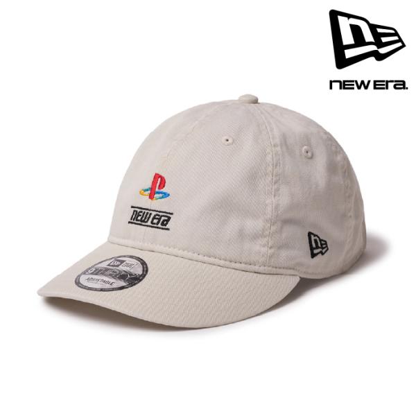 日本正規品 ニューエラ NEWERA 9THIRTY PlayStation プレイステーション ファミリーマーク ニューエラロゴ アイボリー 14693415 帽子 キャップ